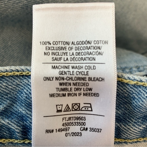 Favorite Daughter The Otto Jeans Womens 28 Blue Light Wash Raw Hem Boyfriend - Picture 11 of 12